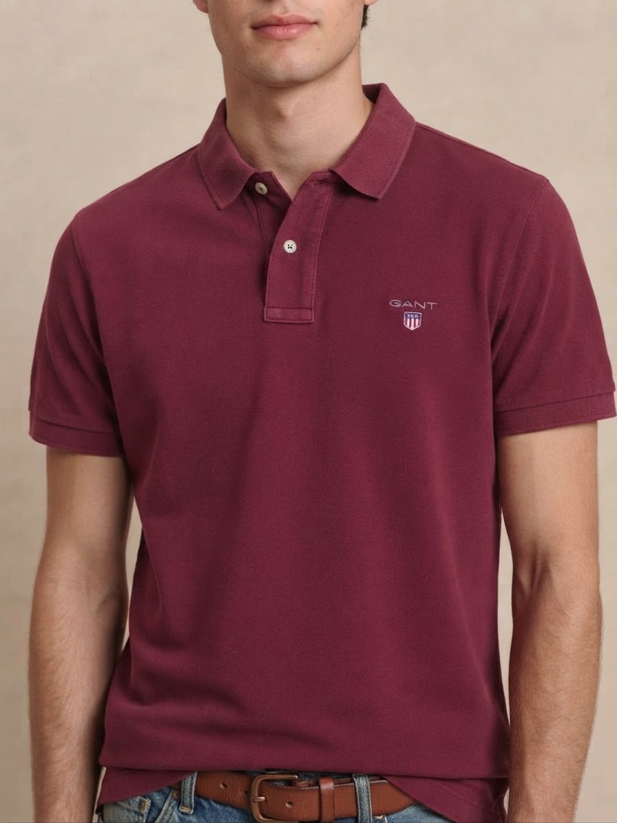 Polo bordeaux Gant