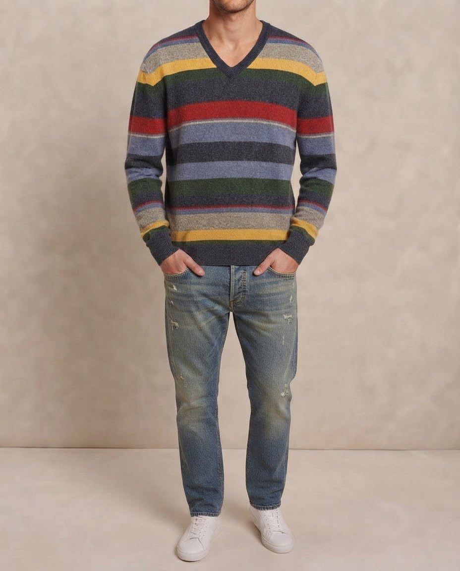 Maglione a righe Bugatti