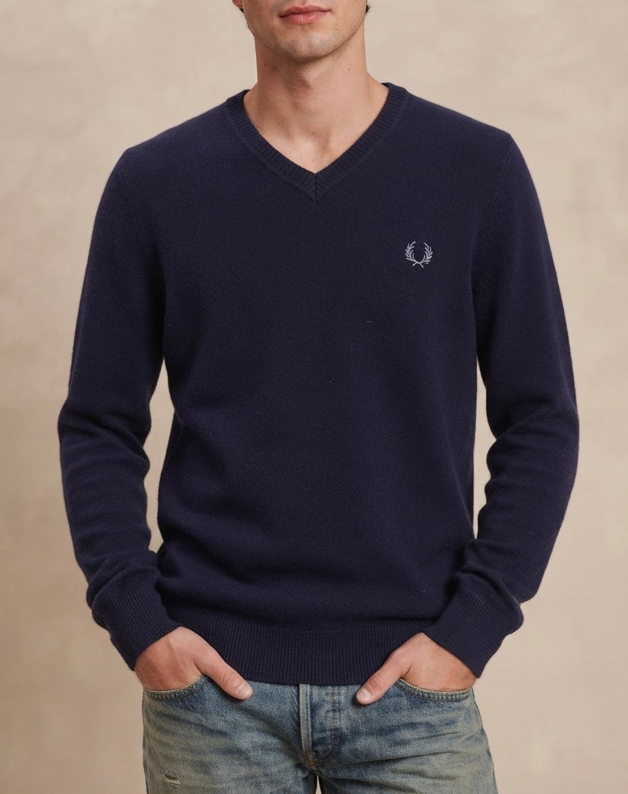 Maglione Collo a V Fred Perry