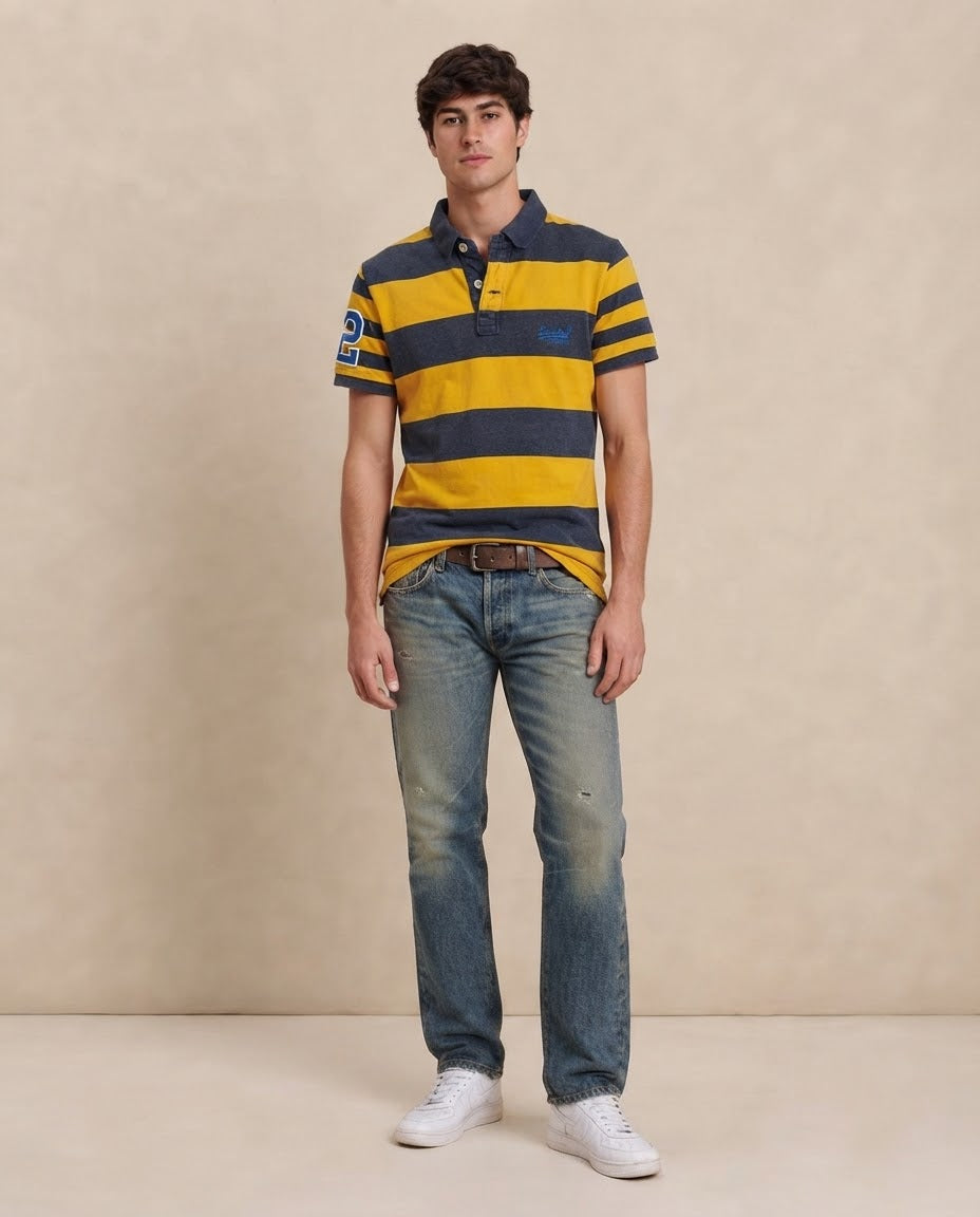 Polo a righe Superdry