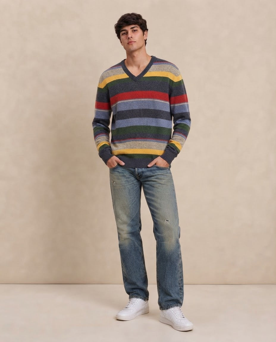 Maglione a righe Bugatti
