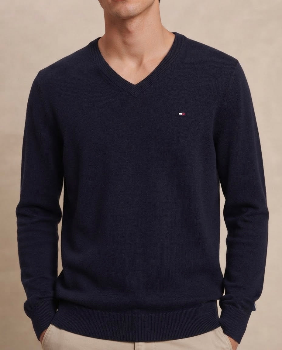 Maglione Collo V Tommy Hilfiger