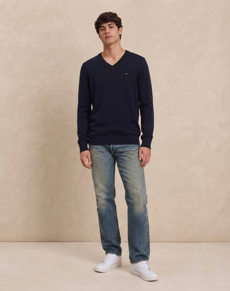Maglione Collo V Tommy Hilfiger