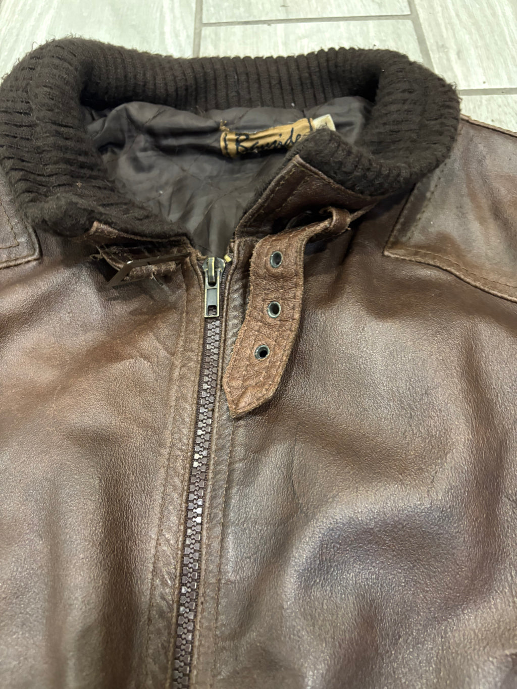 Bomber vintage in pelle (GB01)