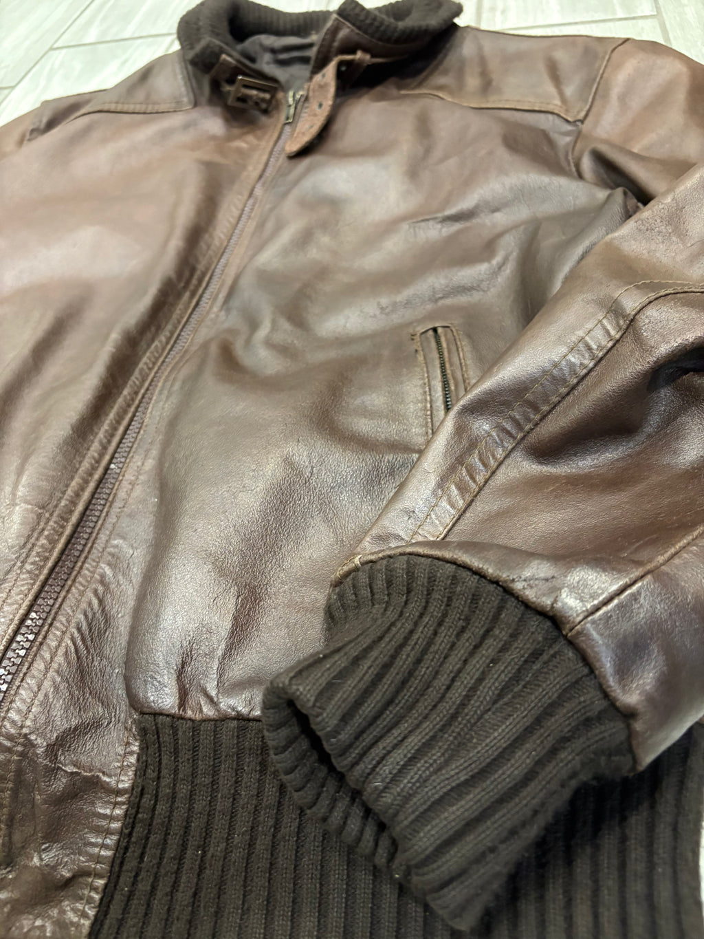 Bomber vintage in pelle (GB01)