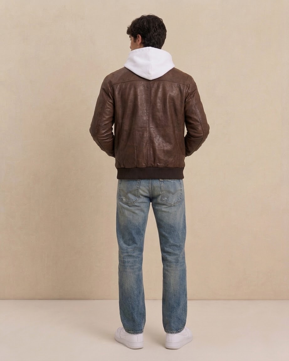 Bomber vintage in pelle (GB01)