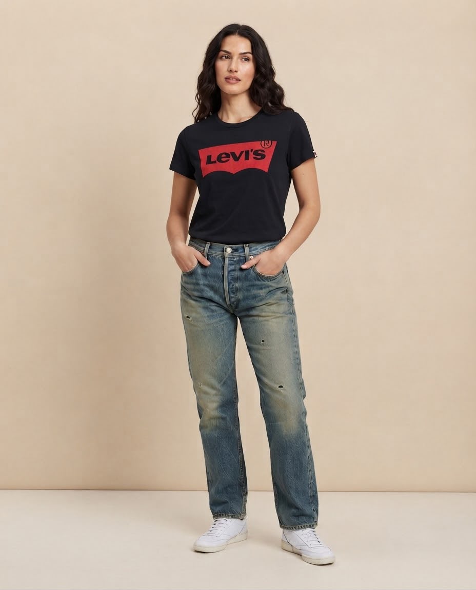 T-Shirt Batwing Levi's Nera